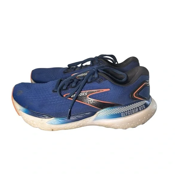Brooks Glycerin GTS 21 Blue Athletic Running Shoes 1104201D474 Mens Size 11 D